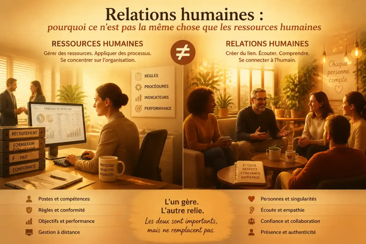 Relations humaines : pourquoi ce n'est pas la même chose que les ressources humaines