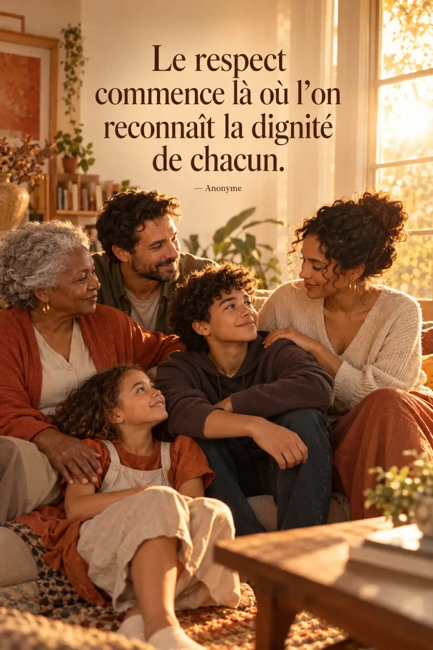 Quelle citation sur le respect choisir ? Dignité, différences et liens familiaux