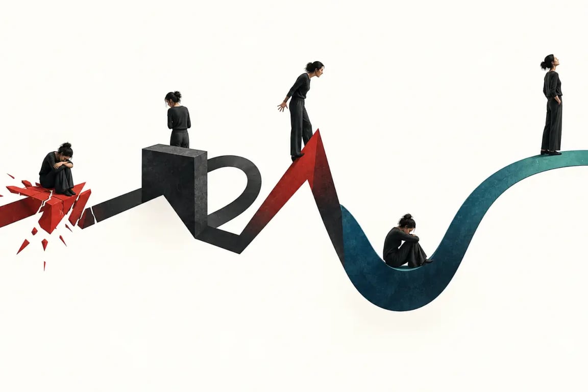 Se remettre d'une rupture : illustration du processus émotionnel non linéaire