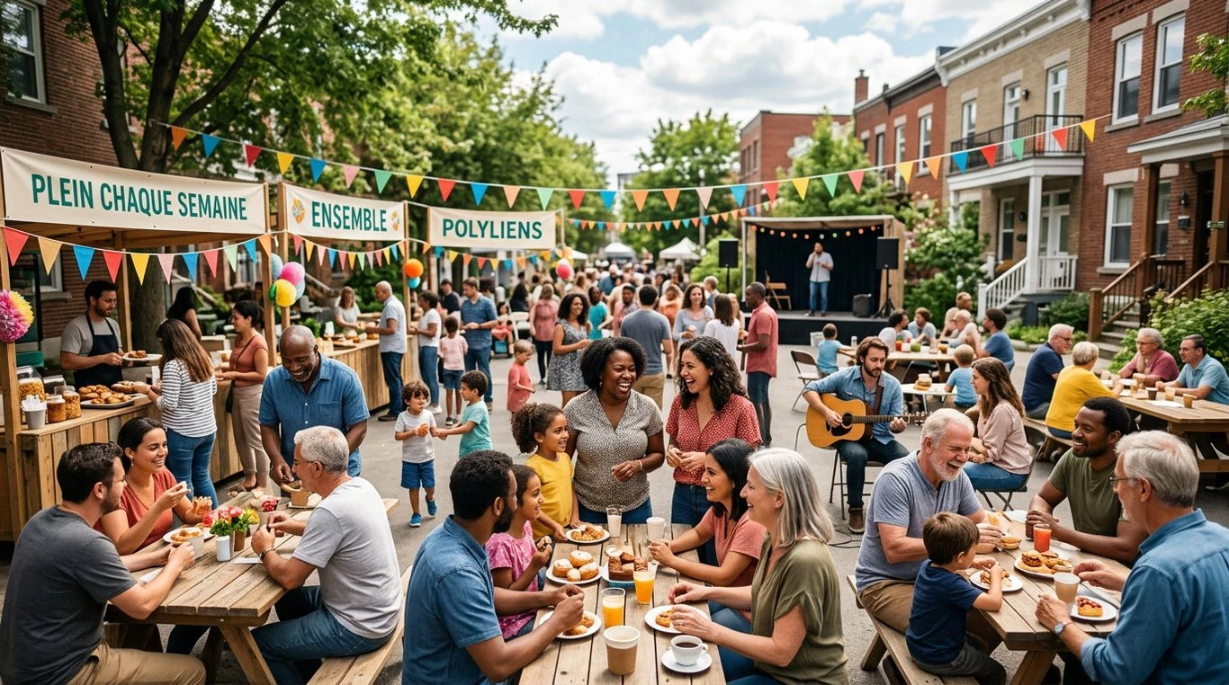 Événement festif de quartier organisé par l'association
